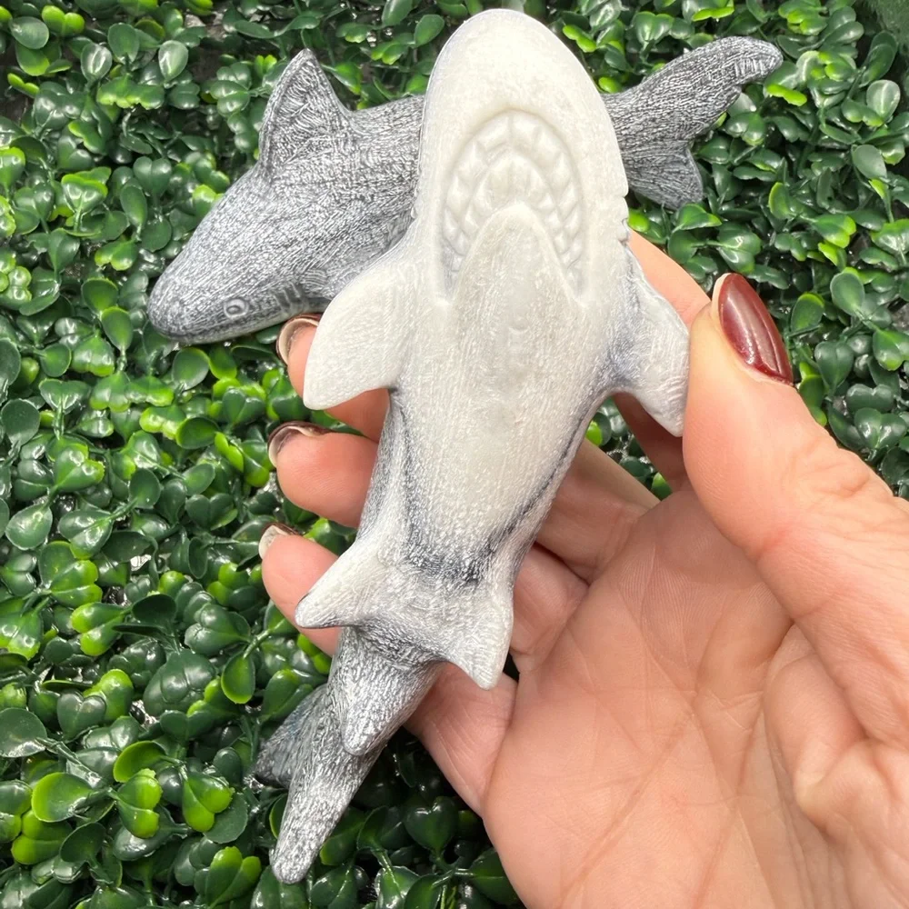 Jasper Shark Carving - Picture 7 of 7